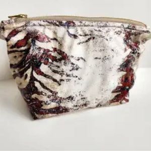 Animal Print Zip bag- Pouch 6x10.75x5